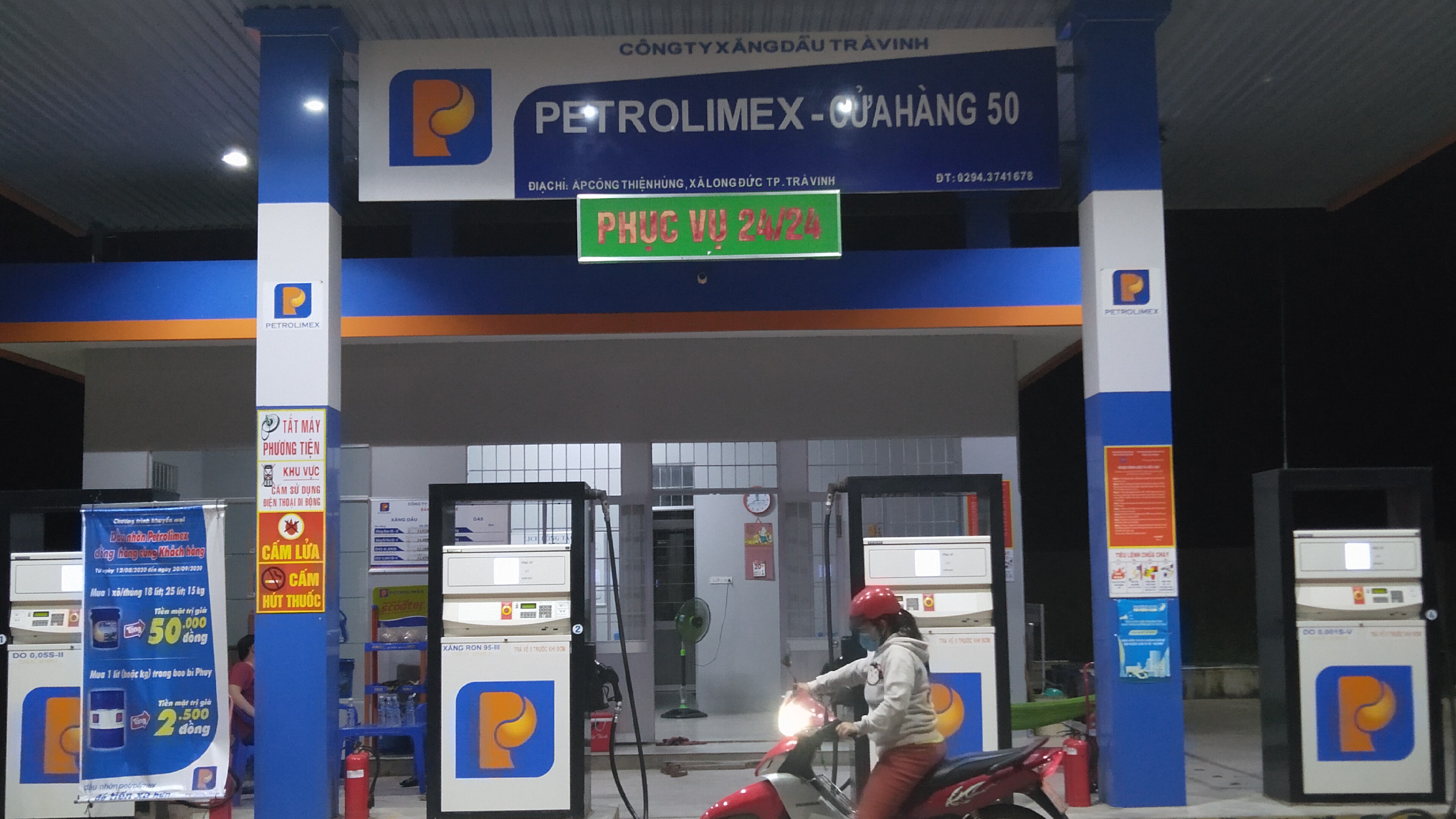 Trà Vinh: Trạm sạc VinFast - Cửa hàng xăng dầu Petrolimex Trà Vinh Số 50